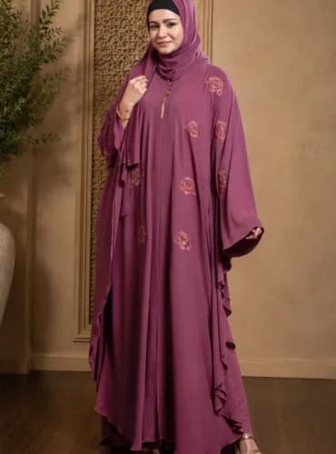 Celestial Silk Festive Cape Borka Set